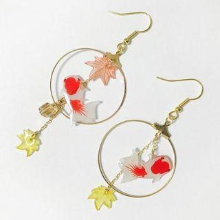 Hoop Fish Drop Earring