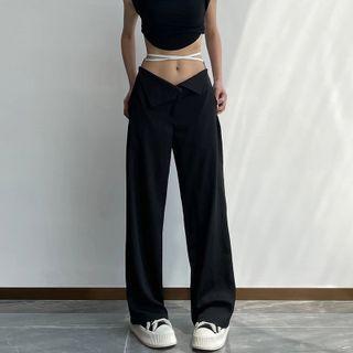 Tie Waist Loose Fit Pants