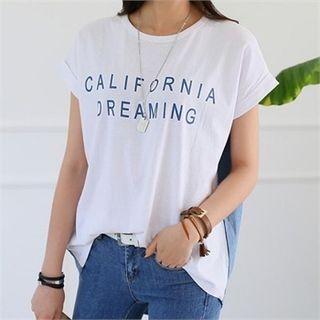 Two-tone Lettering T-shirt