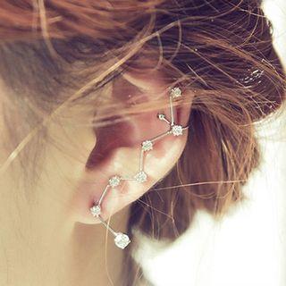 Rhinestone Climber Earrings