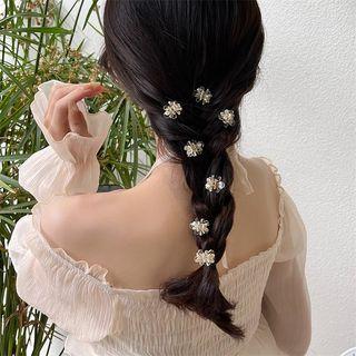 Flower Hair Clamp 1 Pc - Transparent - One Size