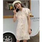 Fringe Short-sleeve Shirt A-line Dress
