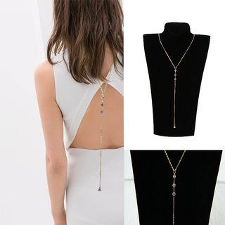 Crystal Back Necklace