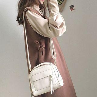 Balloon-sleeve Shirt / Sleeveless Mini Dress