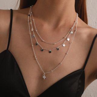 Alloy Cactus Layered Necklace
