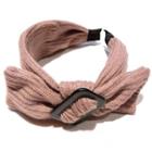 Buckled Wool Bow Headband