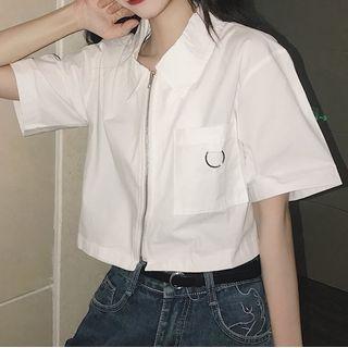 Zip Short-sleeve Shirt