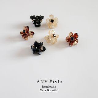 Flower Transparent Hair Clamp