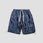 Print Corduroy Shorts