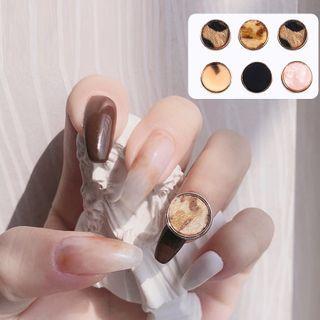 Leopard Print Disc Nail Art Decoration