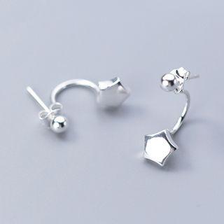 925 Sterling Silver Star Swing Earring