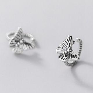 Butterfly Sterling Silver Earring S925 Silver - 1 Pair - Silver - One Size