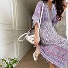 Smock Pattern Long Boho Dress