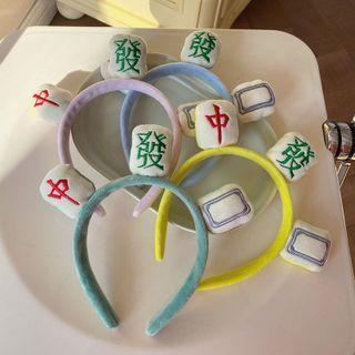 Mahjong Face Wash Headband