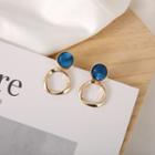 Geometry Drop Earring 1 Pair - 925 Silver - Stud Earring - One Size