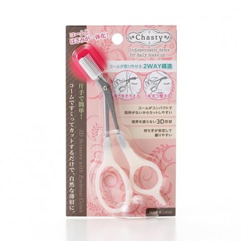Chasty - 3d Eyebrow Scrissors With Comb 1 Pc