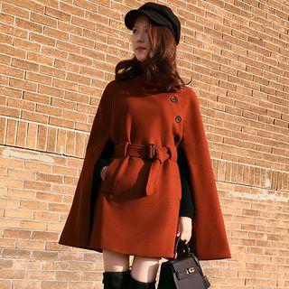 Belted Cape Coatdress