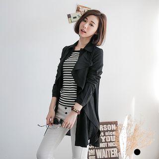 Shawl Front Collared Shirt