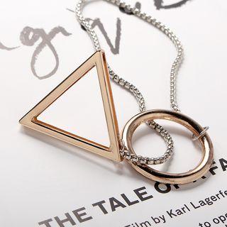 Geometric Lariat Necklace