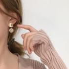 Geometric Drop Earrings Gold - One Size
