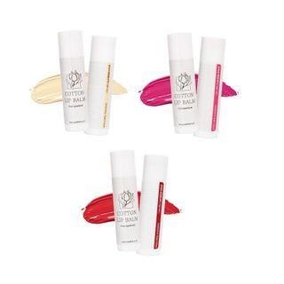Pureforet - Cotton Lip Balm - 3 Colors #01 Red