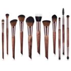 Set Of 11: Makeup Brush Set Of 11 - T-11007 - As Shown In Figure - One Size