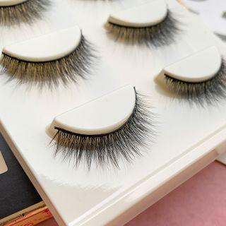 False Eyelashes C-11 - Set Of 3 - Black - One Size