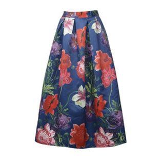 Floral A-line Long Skirt