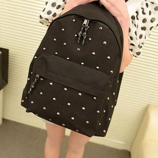 Studded Canvas Backpack