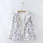 Cat Print Windbreaker