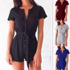 Buttoned Playsuit