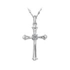 925 Sterling Silver Christian Jesus Cross Pendant With Necklace