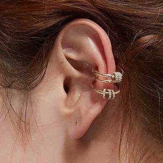 Alloy Cuff Earring 1 Pc - As Shown In Figure - One Size