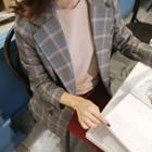 Double-breasted Glen-plaid Jacket