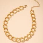 Chained Necklace X404 - Gold - One Size