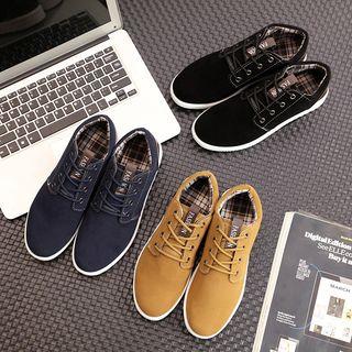 Faux Leather Desert Shoes