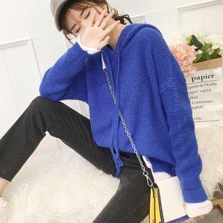 Cut-out Hooded Sweater