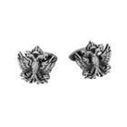 Fashion High-end Vintage Double-headed Eagle Cufflinks Silver - One Size