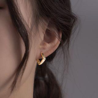 Square Hoop Earring 1 Pc - Square - Gold - One Size