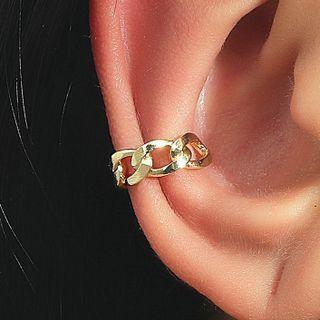 Link Hoop Ear Cuff 1 Pc - 01 - Gold - One Size