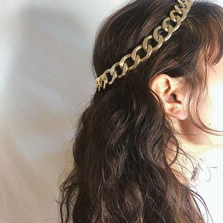 Aluminium Headpiece 0401 - Eco Freindly - Gold - One Size