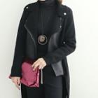 Fleece-lined Rider Knit Coat