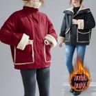 Fleece-lined Stand-collar Jacket
