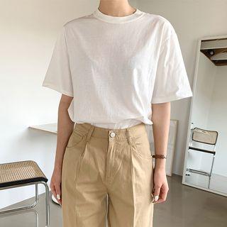 Round-neck T-shirt In 15 Colors
