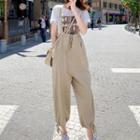 Drawstring-cuff Jumper Pants