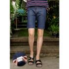 Stitched Slim-fit Denim Shorts (2 Designs)