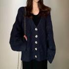 Knit Jacket Dark Sea Blue - One Size