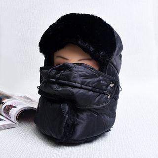 Fleece-trim Aviator Hat