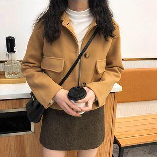 Plain Crop Blazer