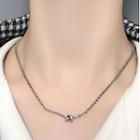 Lettering Knot Necklace Silver - One Size